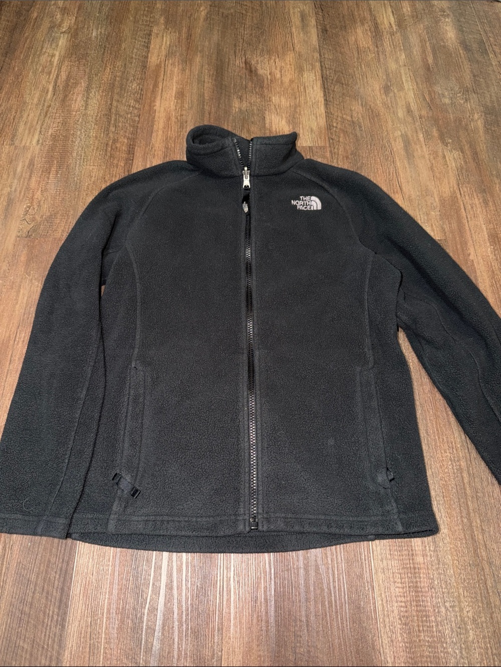 The North Face Boys Fleece Jacket Full‎ Zip Lightweight Outdoors Black L (14/16)